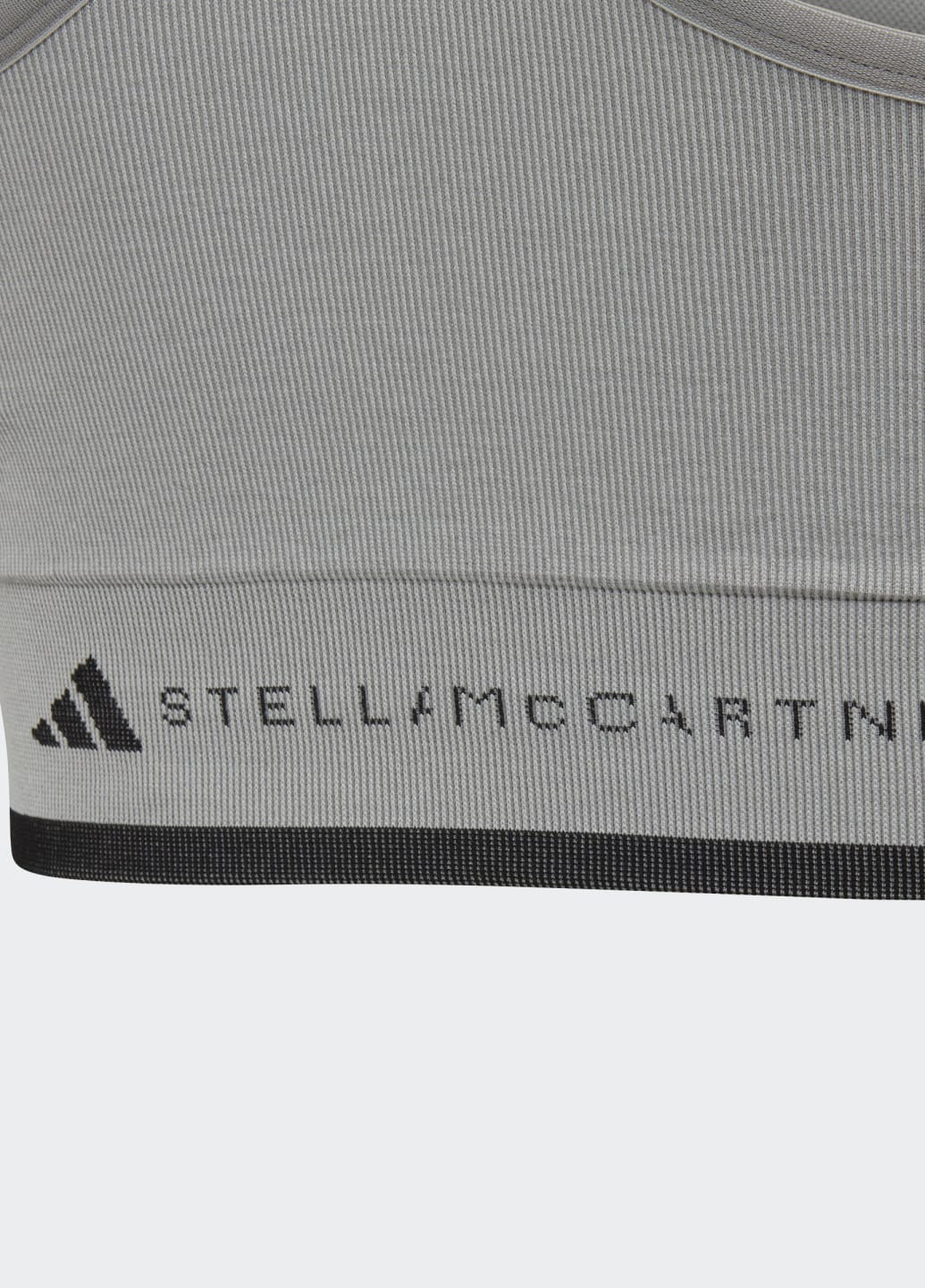 Серый спортивный бра by stella mccartney medium support adidas