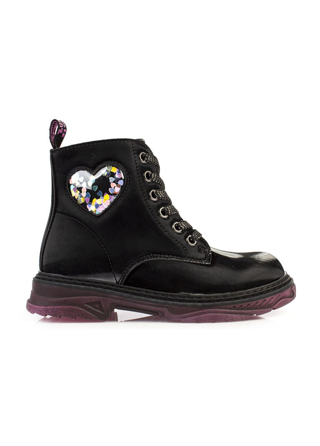 Черные повседневные осенние ботинки подростковые для девочек бренда 6100033_(1) Weestep