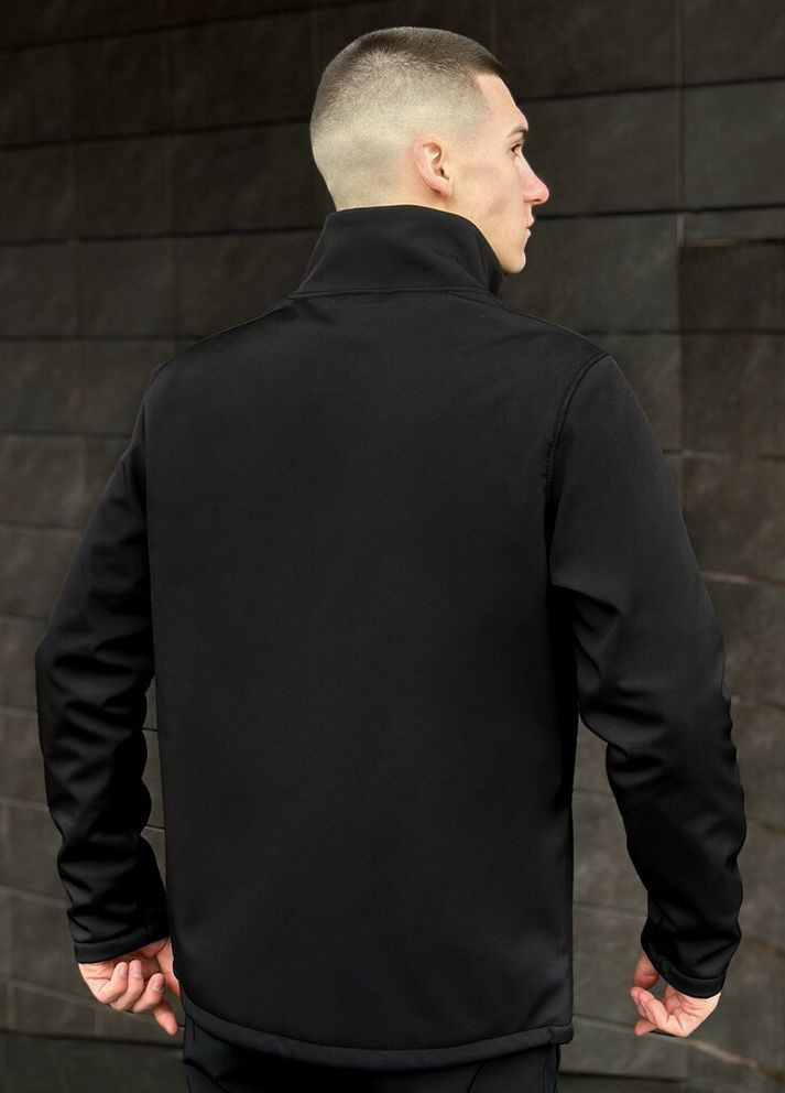 Чорна демісезонна куртка shadow чорний Pobedov