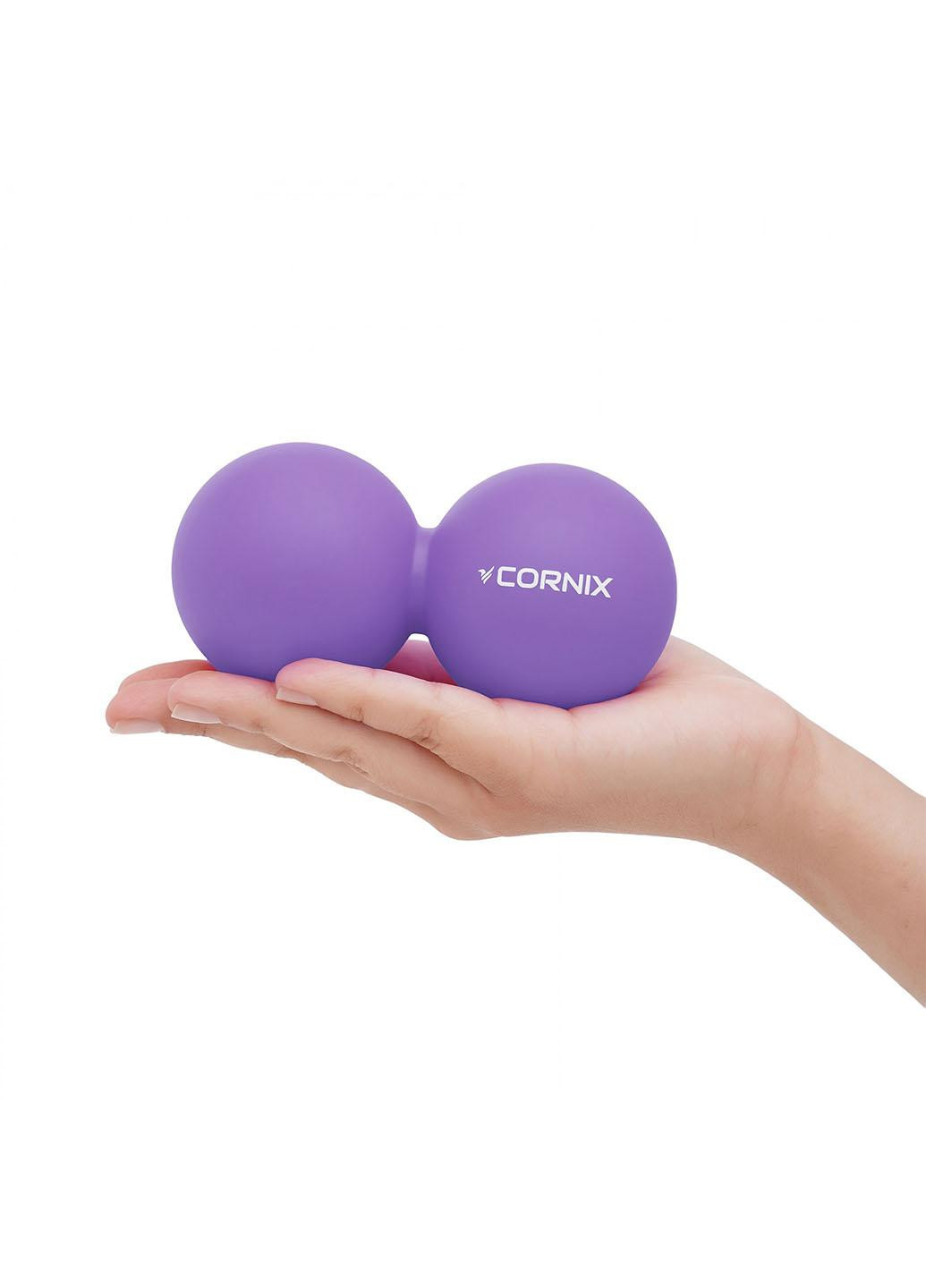 Массажный мяч Cornix Lacrosse DuoBall 6.3 x 12.6 см XR-0114 Purple No Brand (260735614)