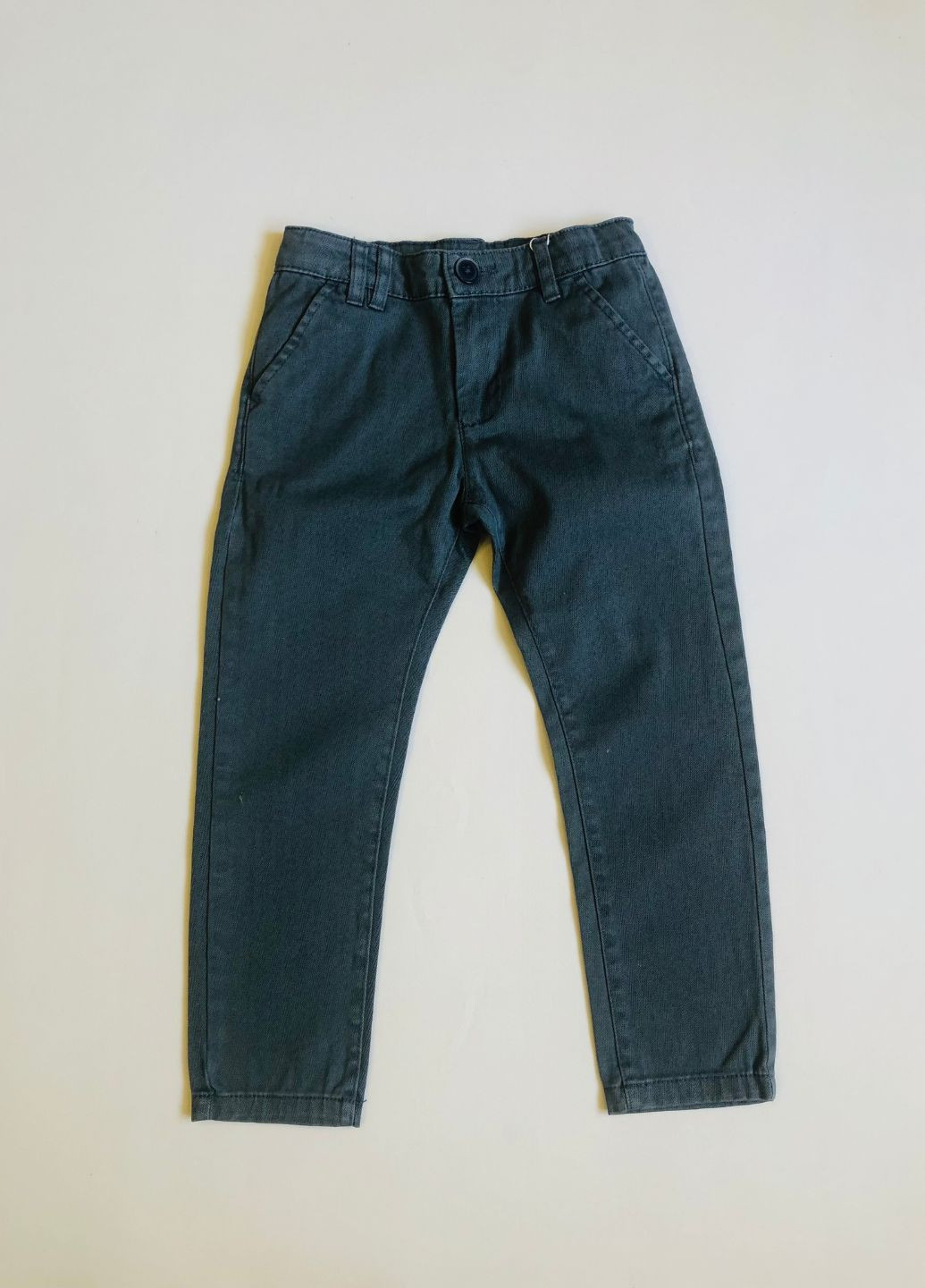 Серо-синие демисезонные прямые джинсы мальчику OVS