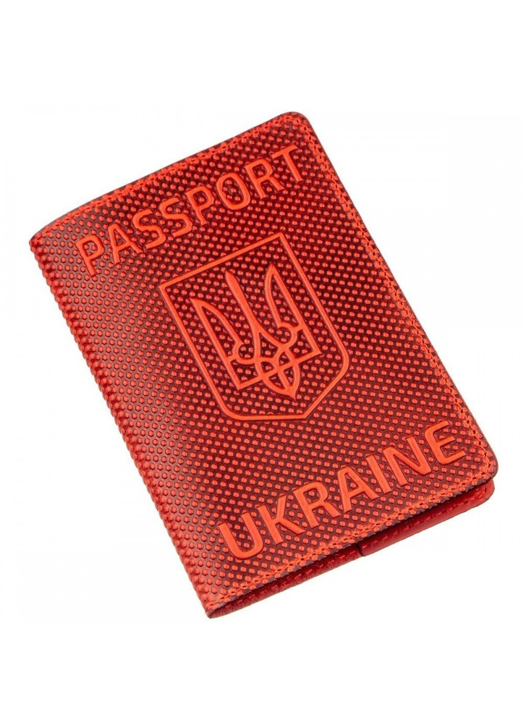 Обкладинка для паспорта зі шкіри 13958 Червоний Shvigel (263135718)