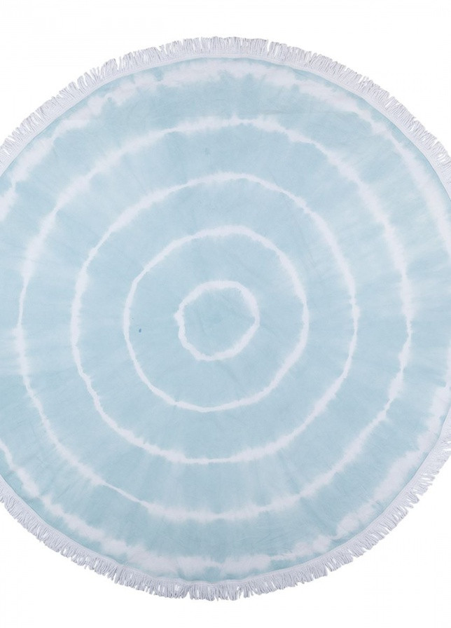 Barine полотенце pestemal - swirl roundie 150*150 mint полоска мятный производство - Турция