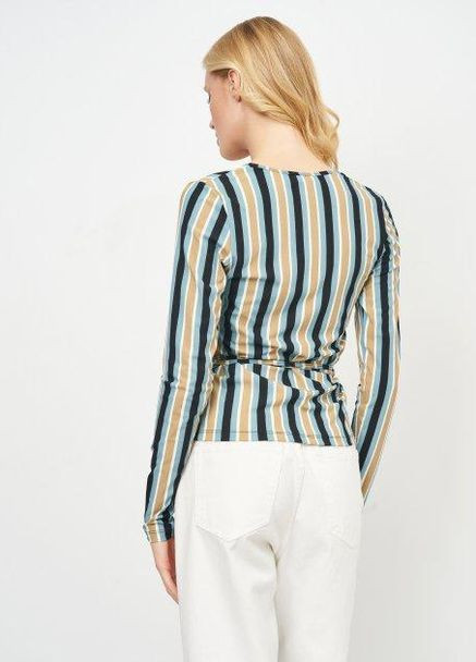 Комбинированная блуза демисезон,цветной в полоску, Envii