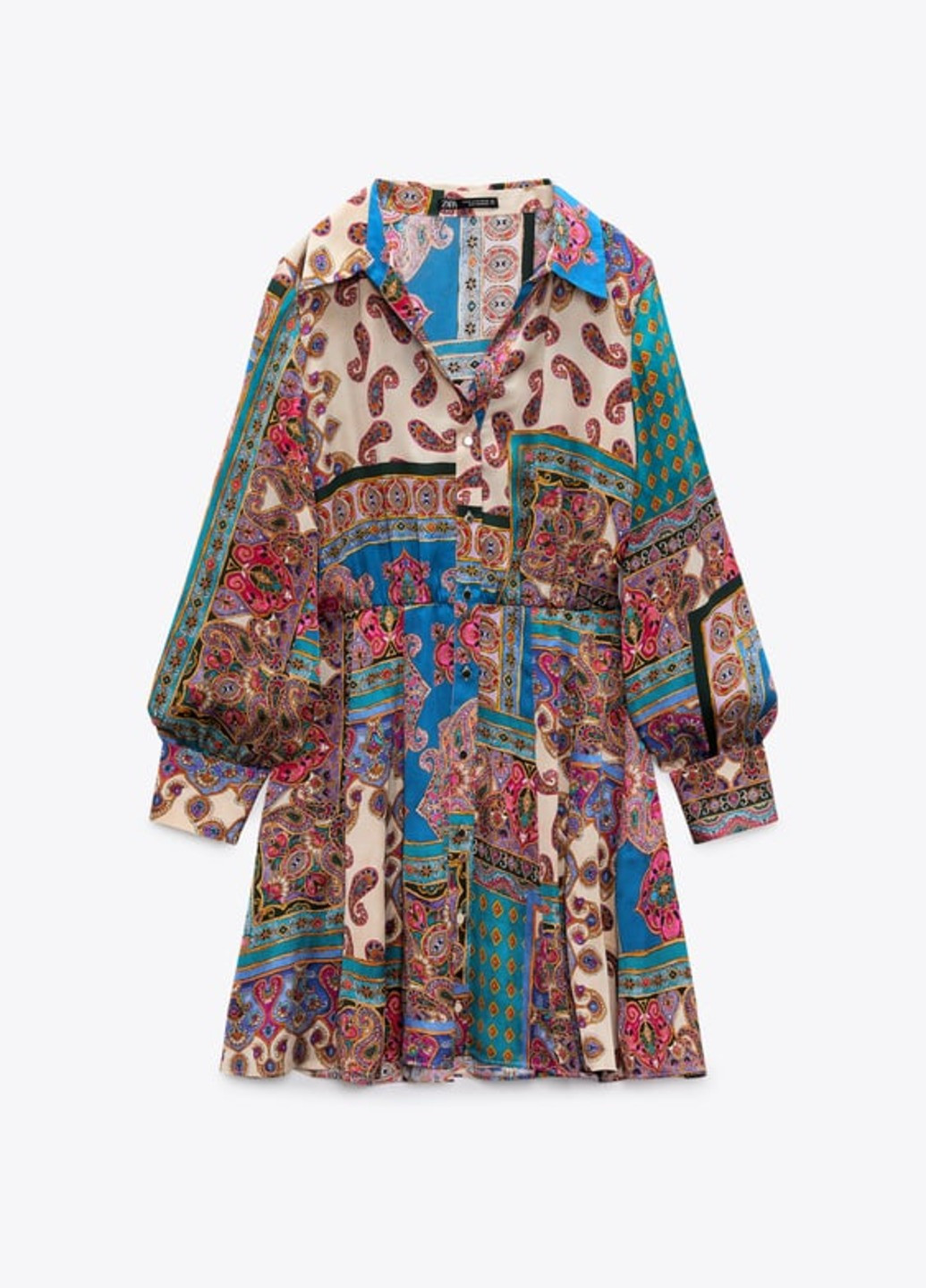 Комбинированное праздничный, коктейльное, деловое, повседневный, кэжуал, вечернее платье Zara