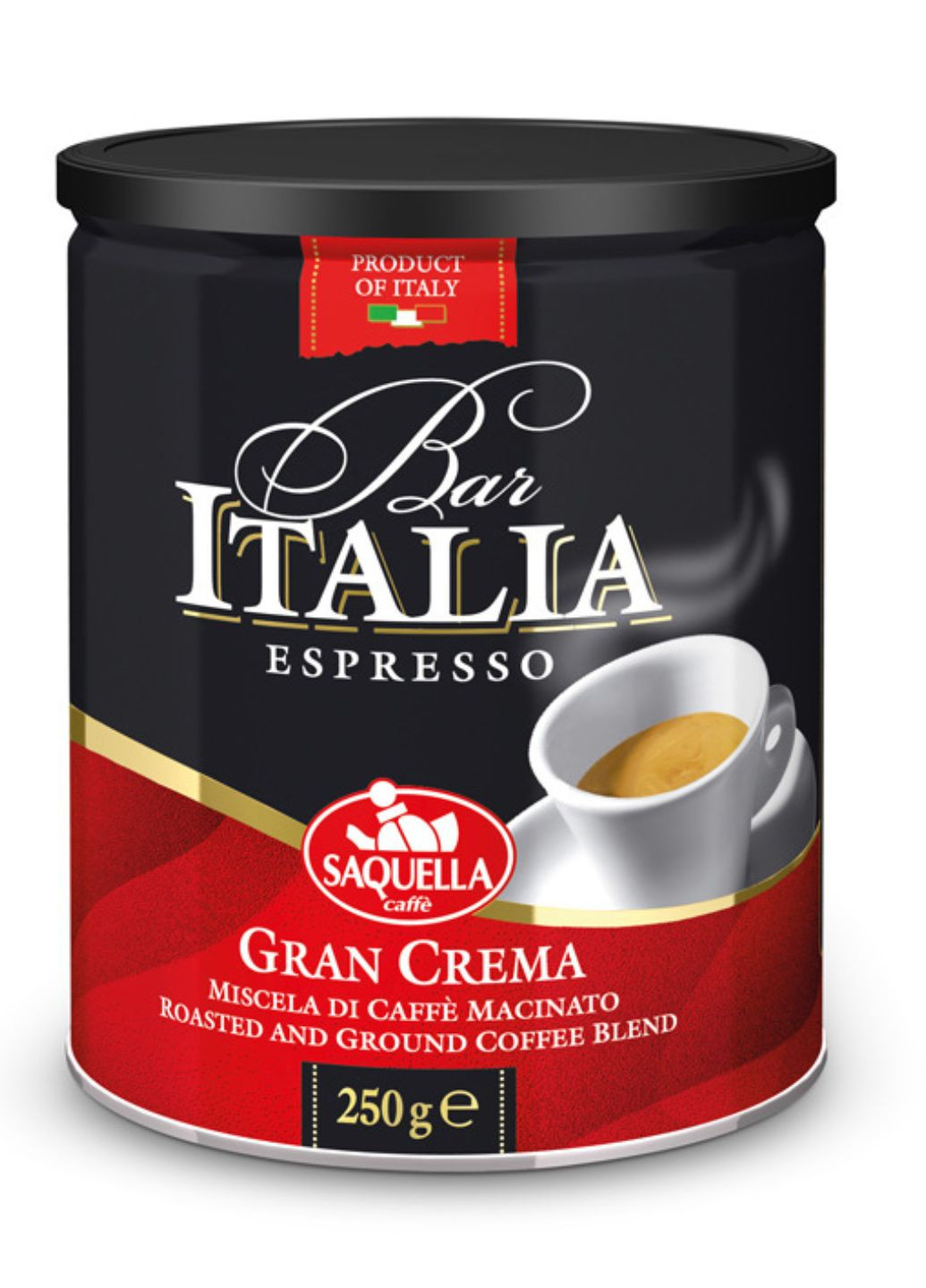 Кофе молотый Bar Italia Gran Crema 250 г SAQUELLA - (258673211)