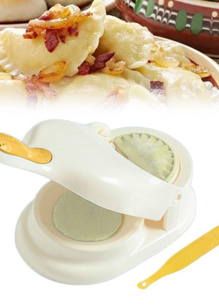 Ручна машинка-апарат для розкачування тіста й автоматичного ліплення вареників і пельменів Good Idea Dumpling Mold 2в1 (260165839)