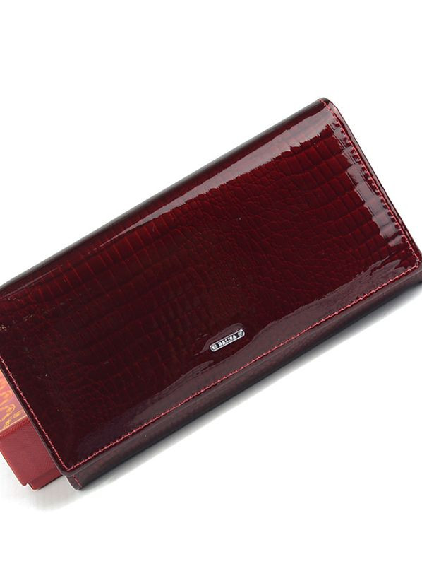 Бордовий жіночий шкіряний гаковий гаманець на кнопці Balisa (268219305)