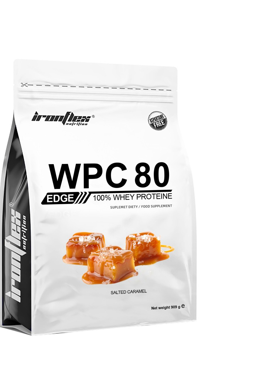Протеїн WPC80 EDGE 909 g (Salted caramel) Ironflex (258966705)