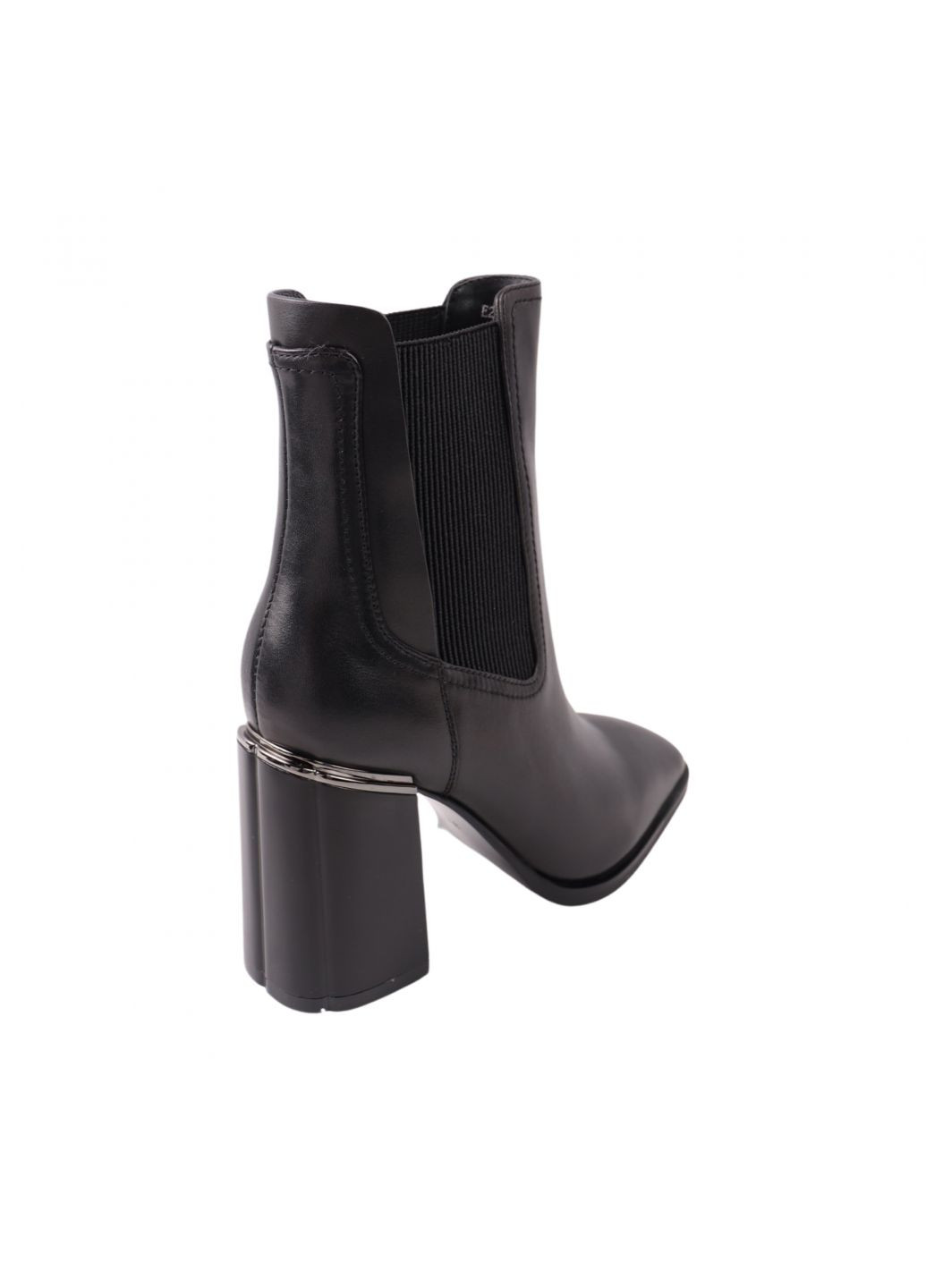 Черные ботильоны женские черные натуральная кожа Beratroni 29-23DH