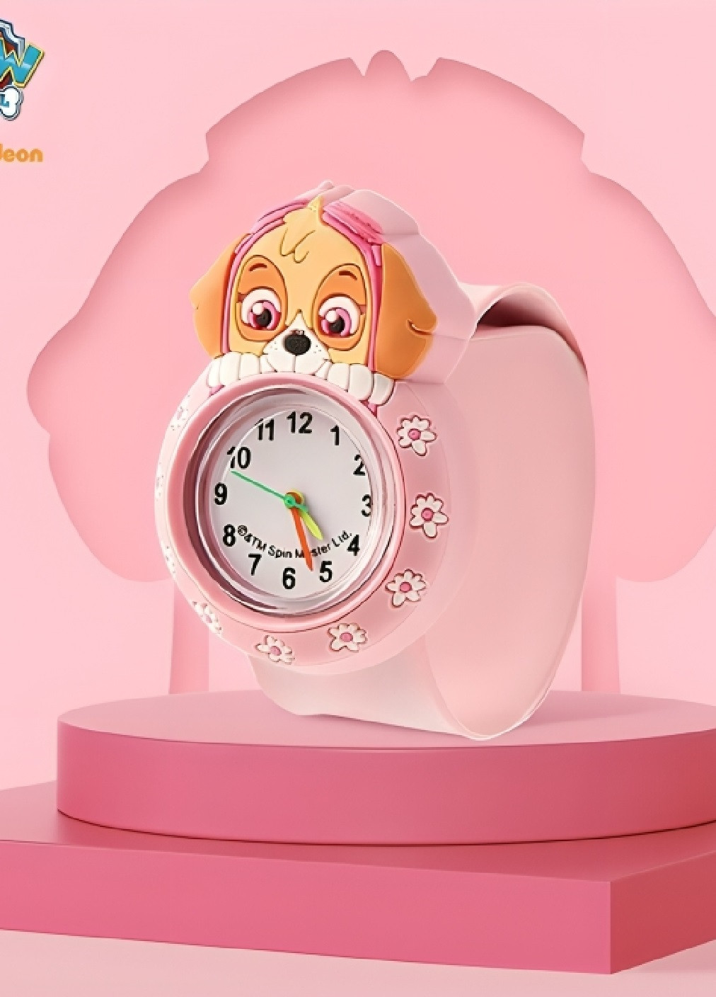 Дитячий наручний годинник для дітей дівчаток хлопчиків з персонажем Скай щенячий патруль (476077-Prob) Рожевий Unbranded (276249309)
