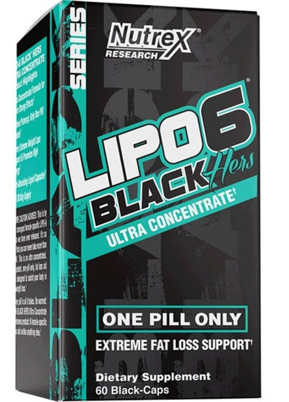 Lipo-6 Black Hers Ultra Concentrate 60 Caps Nutrex (257079394)