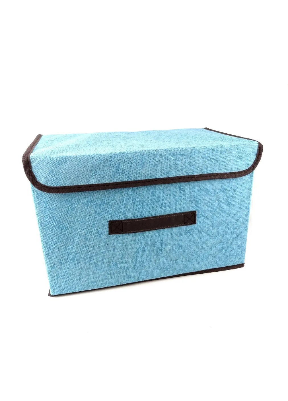 Органайзер ящик бокс для хранения вещей одежды белья игрушек с крышкой на липучке 37х23х23.5 см (474616-Prob) Голубой Unbranded (259112564)