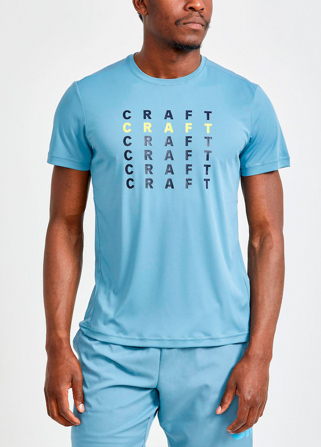 Блакитна чоловіча футболка Craft Core Charge Tee