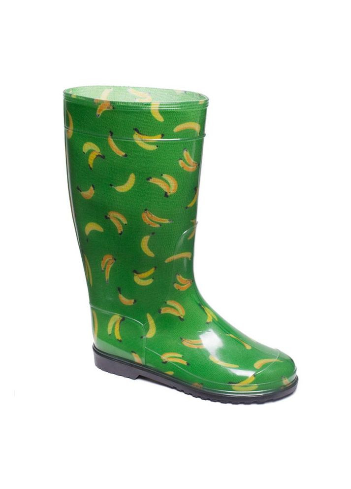 Зеленые резиновые сапоги бананы на зелёном Oldcom