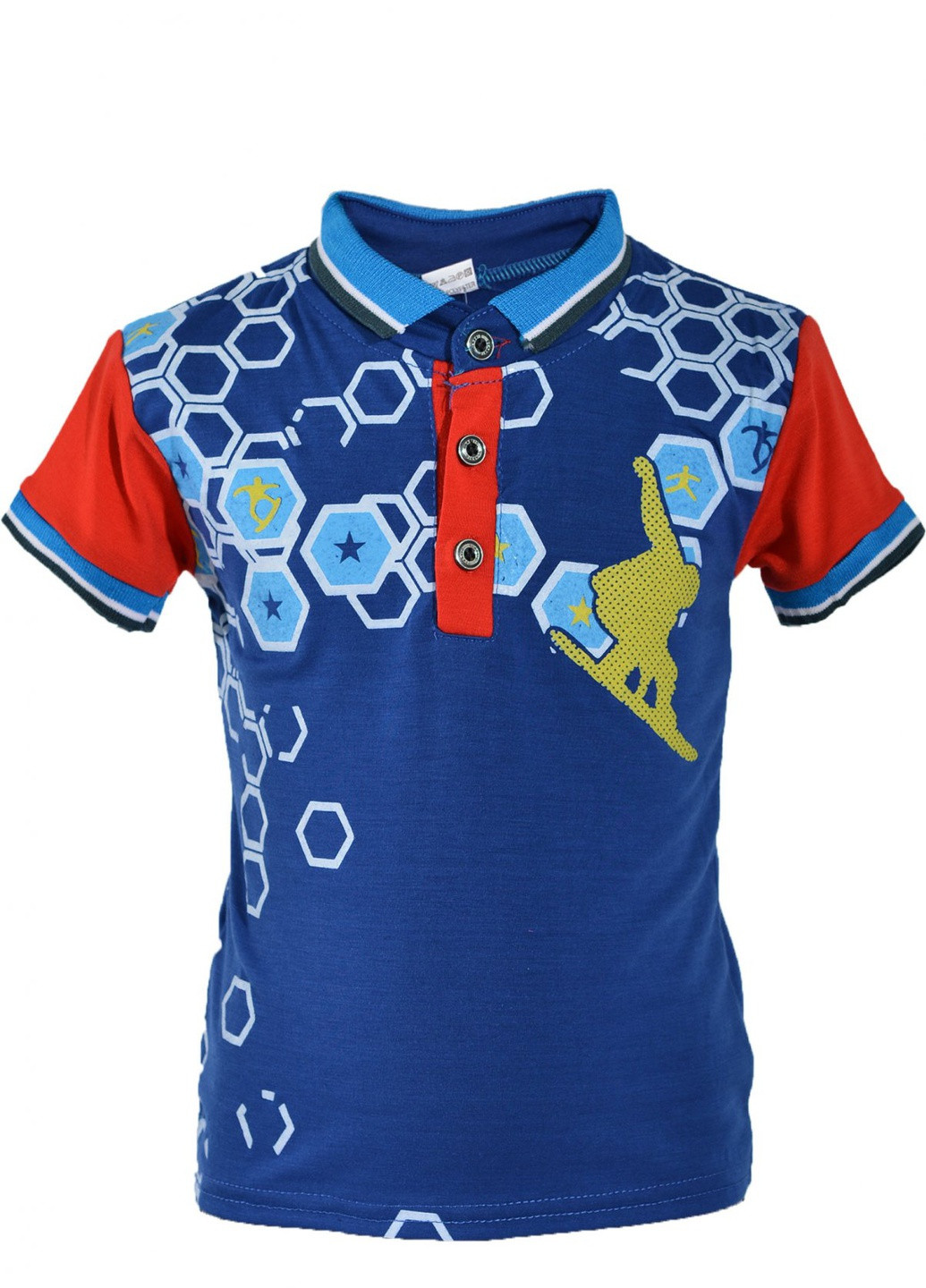 Синяя футболки сорочки футболка на хлопчика електрик (скейт) Lemanta