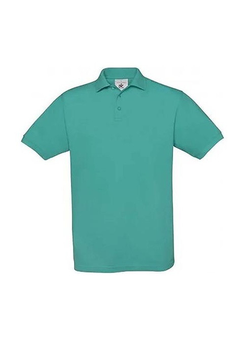 Зеленая футболка-поло для мужчин B&C