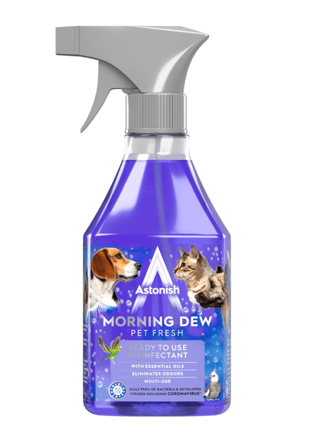 Универсальный дезинфицирующий спрей без хлора Morning Dew Pet Fresh 550 мл Astonish (267724582)
