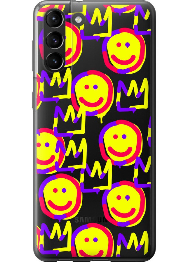 2D пластиковый чехол 'Смайлики v2' для Endorphone Samsung Galaxy S21 Plus (258216848)