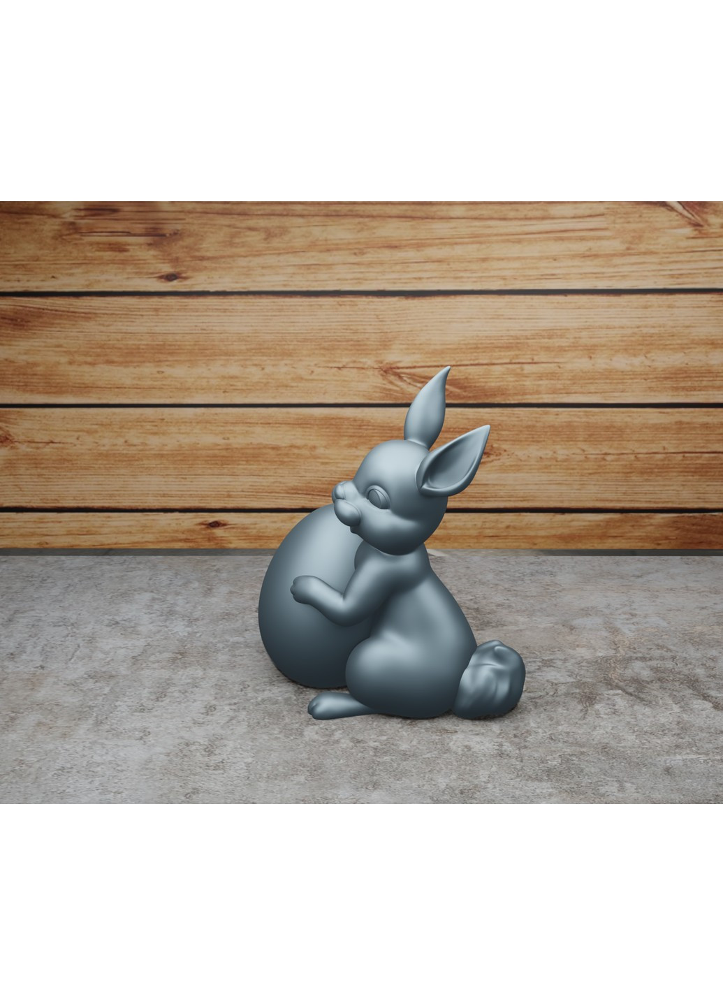 Cтатуэтка Пасхальный кролик с яйцом ЗаСвіт (261555309)