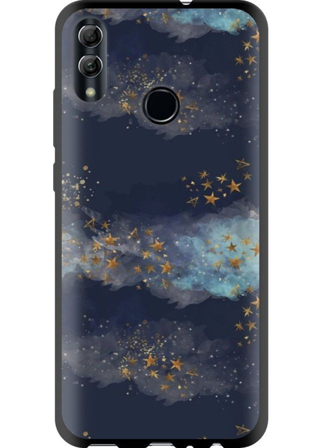 TPU черный чехол 'Ночь золотые звезды' для Endorphone Huawei Honor 10 Lite (276395183)