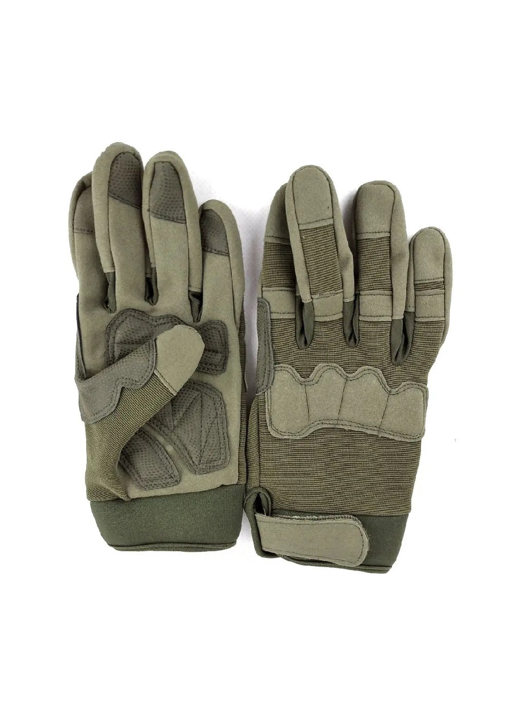 Рукавички тактичні закриті сенсорні для смартфона від вітру від холодного повітря (473863-Prob) Розмір М оливковий Unbranded (256704804)