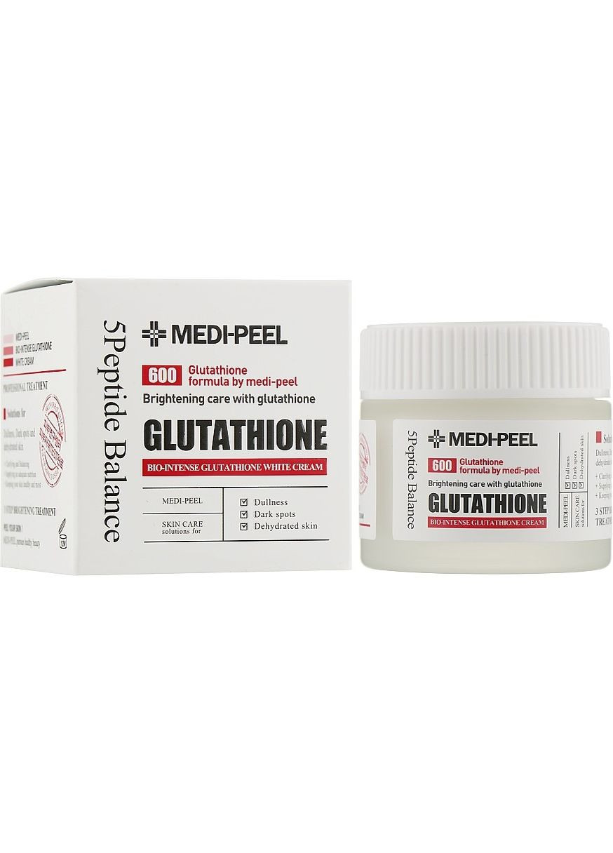 Осветляющий крем с глутатионом Bio Intense Glutathione White Cream 50гр Medi-Peel (267158978)