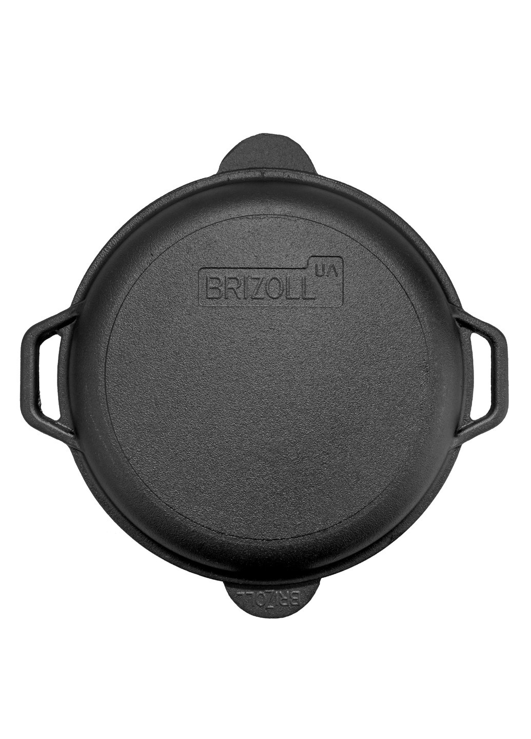 Сковорода чавунна 28 см з чавунною кришкою-сковородою Brizoll (276390211)
