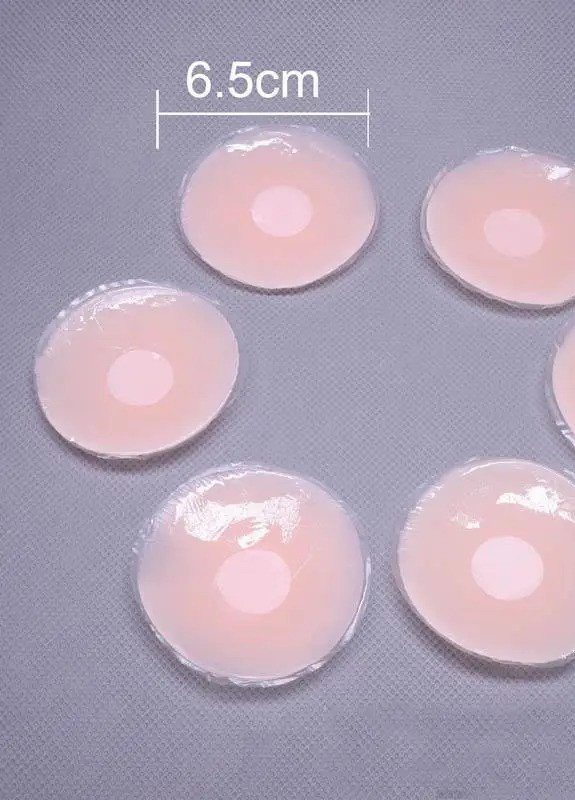 Многоразовые силиконовые стикини в форме круга наклеки на грудь Cindylove (257963053)
