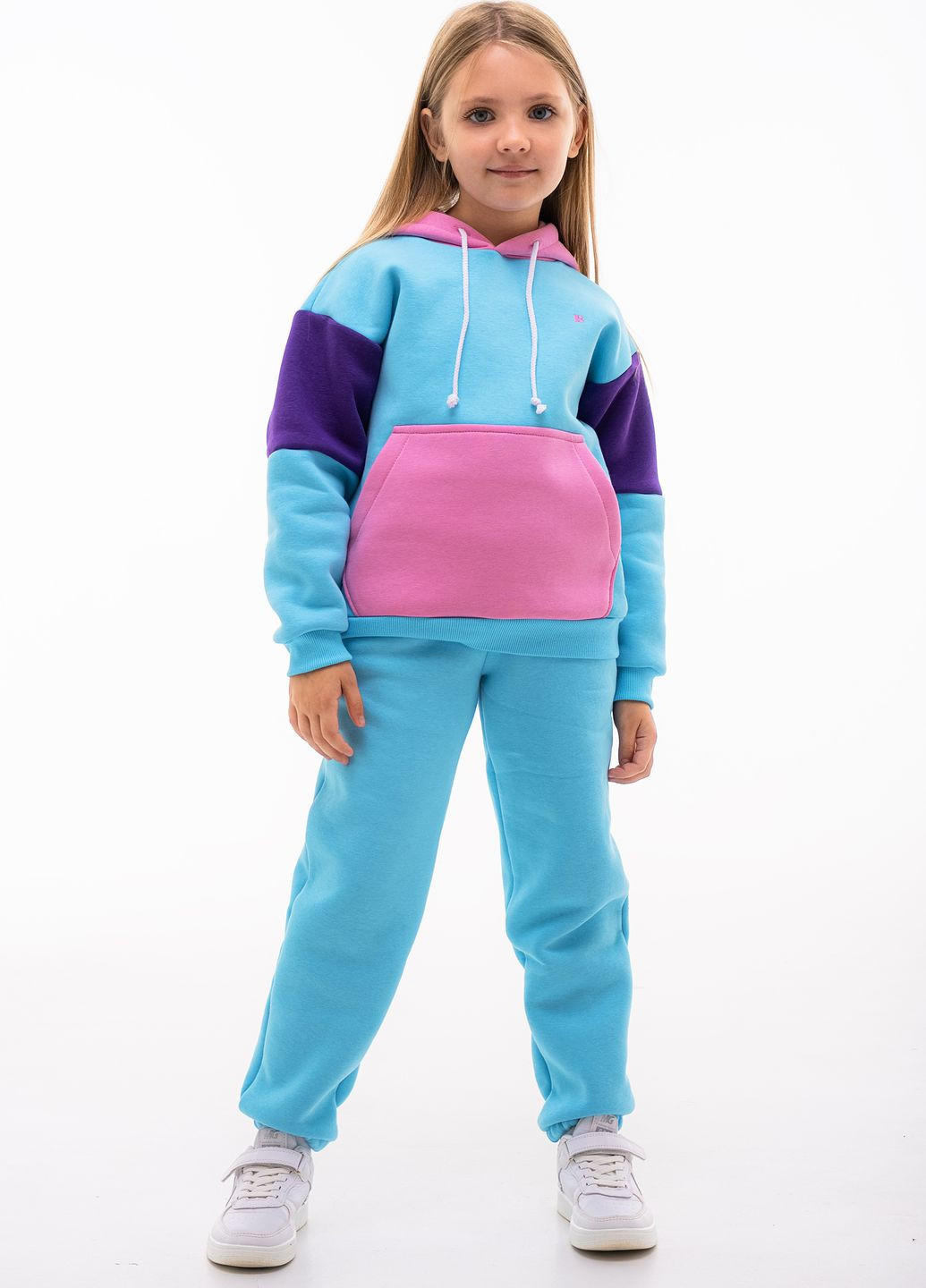 Утеплений дитячий спортивний костюм на флісі для дівчинки Kindamor warm beauty 2023-2024 (264385329)