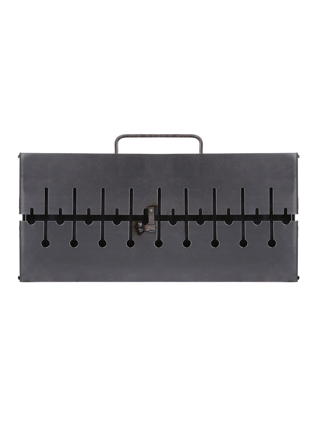 Раскладной разборной мангал чемодан двухуровневый на 10 шампуров Wood&Steel (259109588)