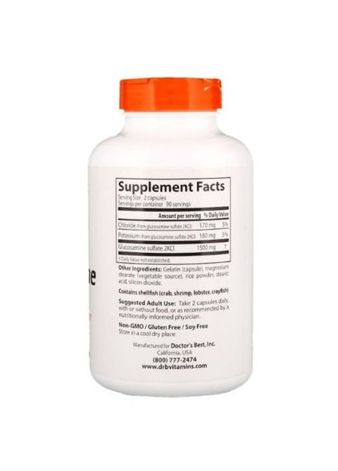 Glucosamine Sulfate 750 mg 180 Caps DRB-00086 Doctor's Best (260478920)