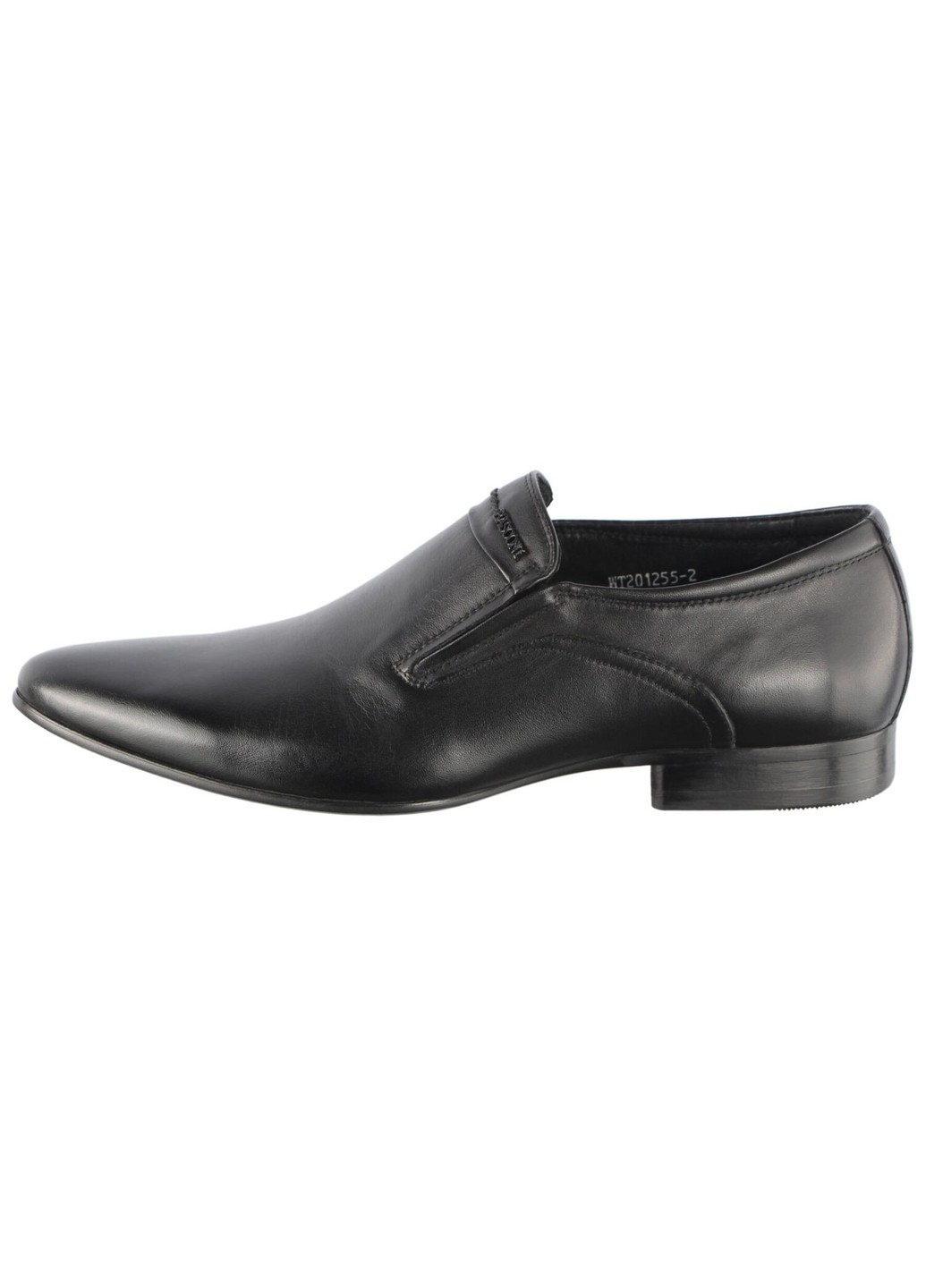 Черные мужские классические туфли 201255 Basconi без шнурков