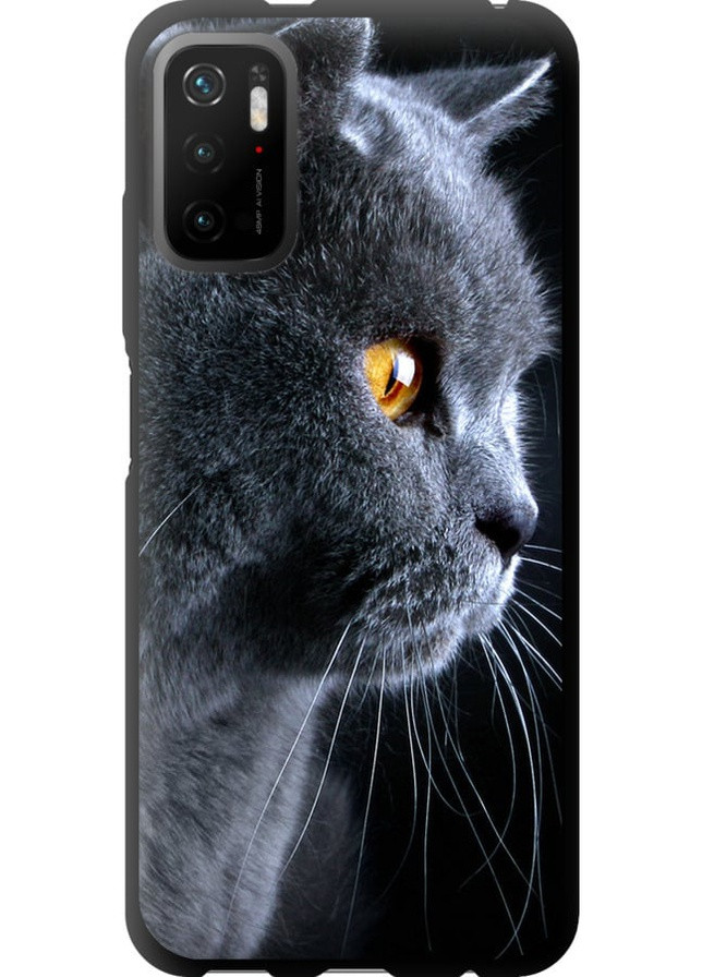 TPU чорний чохол 'Гарний кіт' для Endorphone Xiaomi Redmi Note 10 5G (257796177)