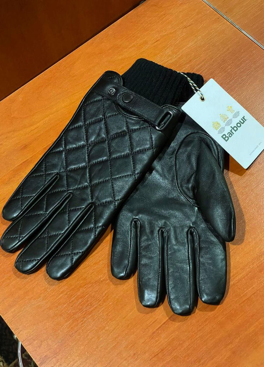 Barbour quilted leather gloves 2025