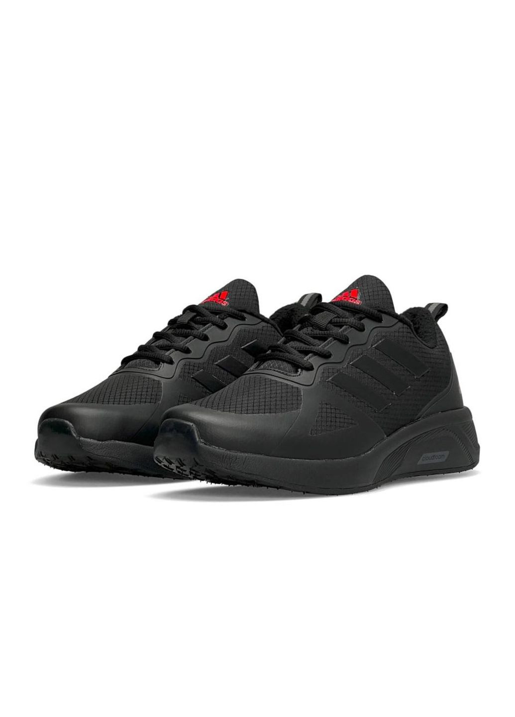 Adidas cloudfoam triple black outlet