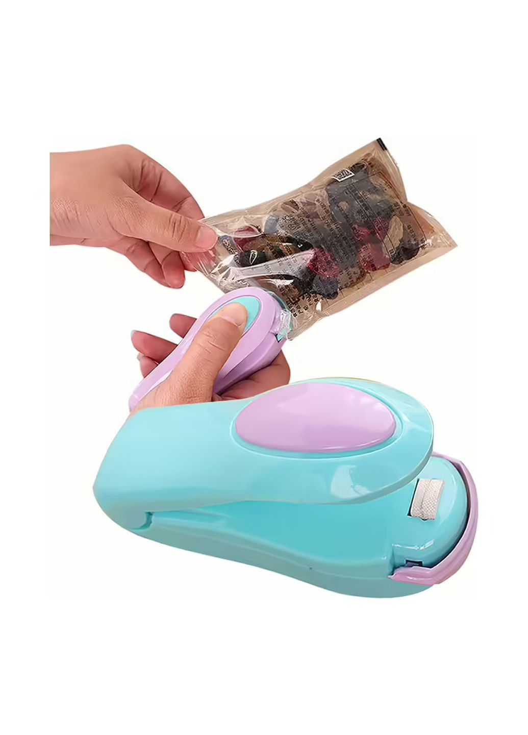 Ручной мини запайщик пакетов Korea Type Mini Sealing Бирюзовый Kitchen Master (267722002)