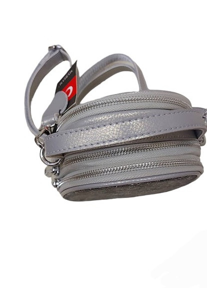 Городская женская сумка из натуральной кожи SVG304 серебристая Мария 304 (259214912)