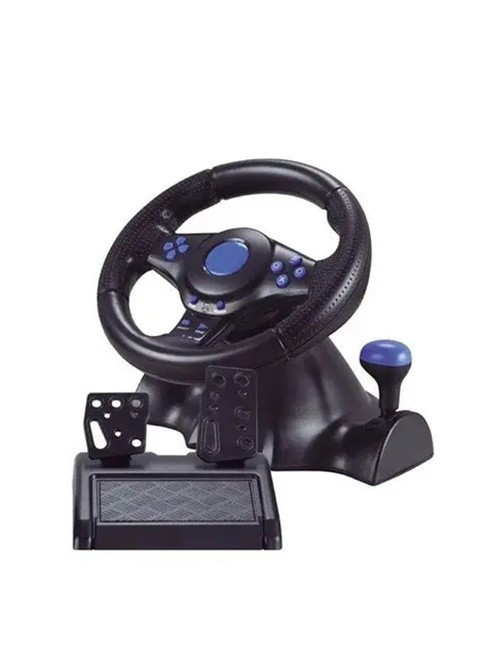 Кермо з педалями 3в1 Vibration Steering wheel Ігровий Геймпад PS2 / PS3 / PC No Brand (256625479)