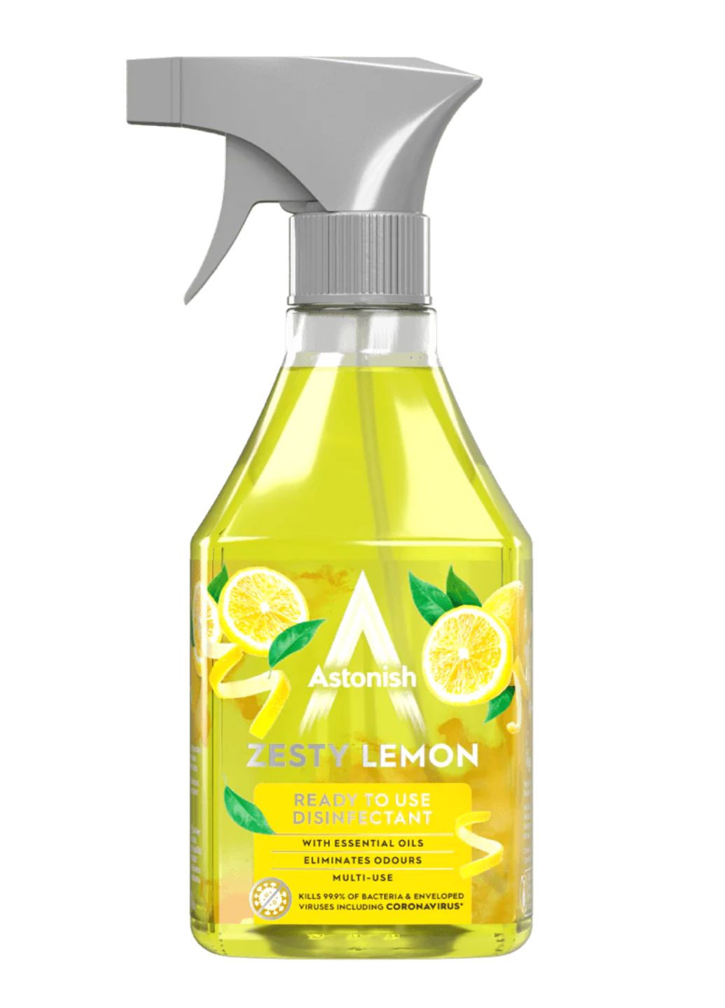 Универсальный дезинфицирующий спрей без хлора Zesty Lemon 550 мл Astonish (267724581)