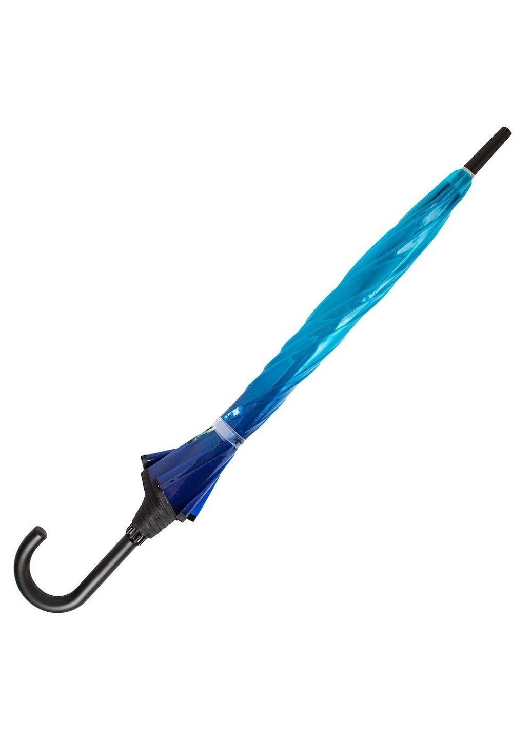 Синий зонт-трость женский полуавтомат u40993 Happy Rain средний (262975824)