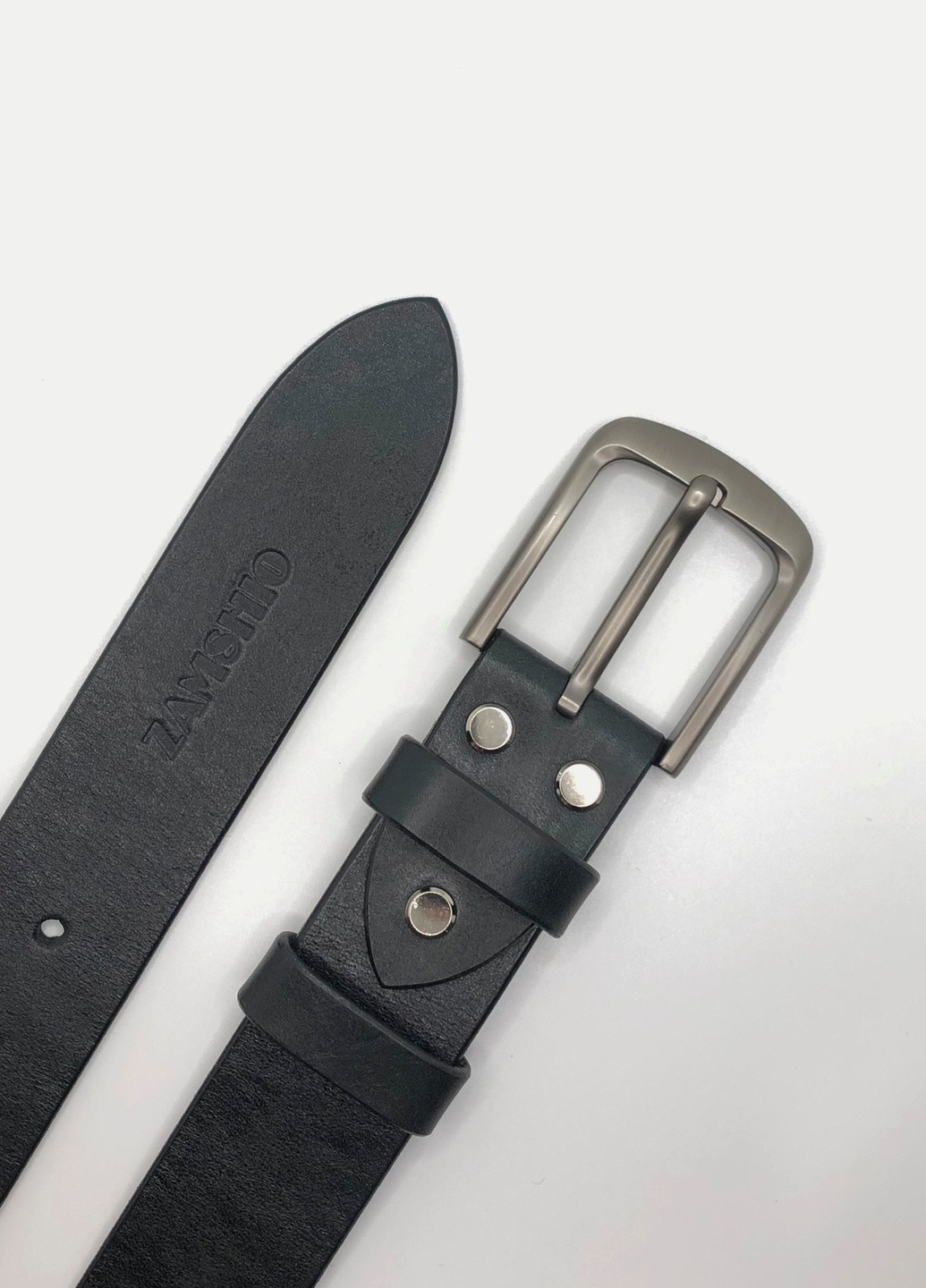 Ремень мужской кожаный Черный (Z111.01) ZAMSHIO (256746114)