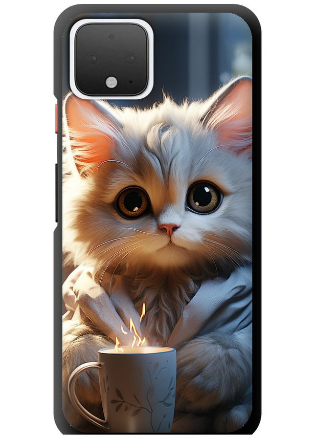 TPU чехол 'White cat' для Endorphone google pixel 4 (266808873)