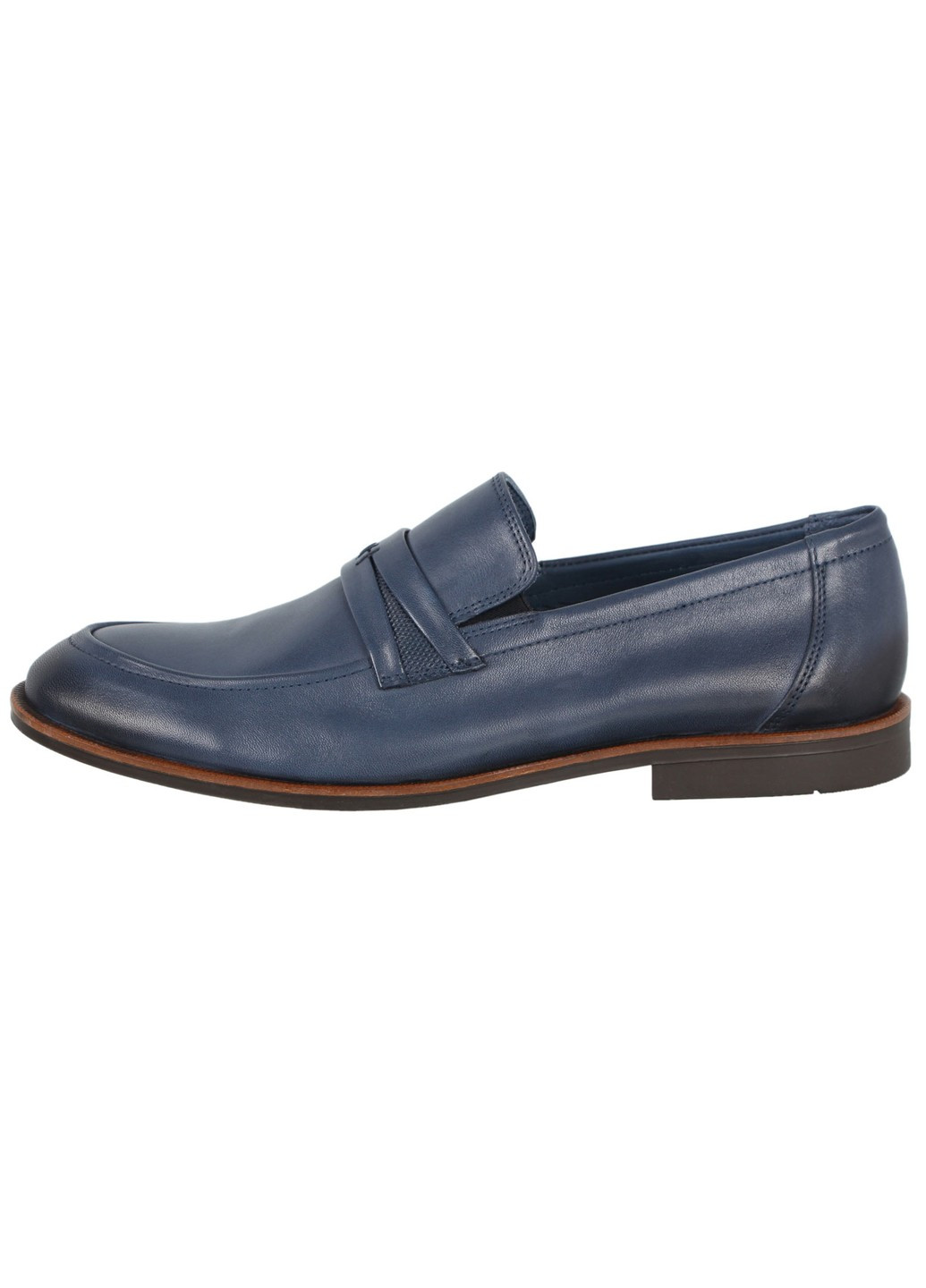 Синие мужские классические туфли 197309 Alvito без шнурков