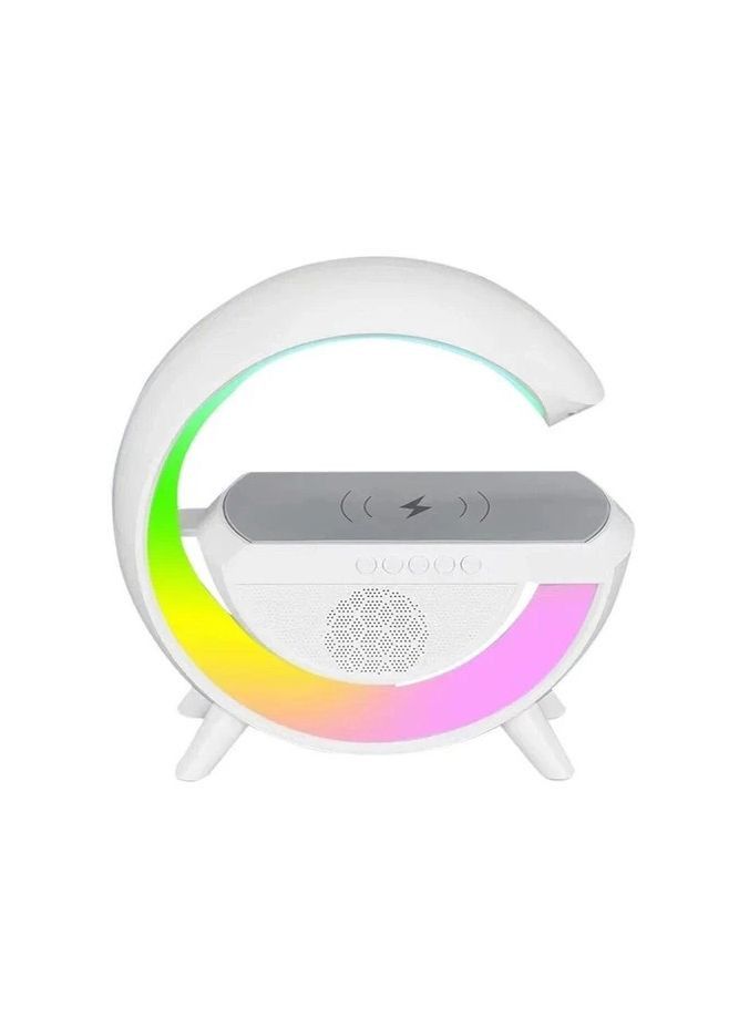 Розумна смарт-лампа, Bluetooth-колонка з бездротовою зарядкою. Акумуляторний LED нічник із будильником 3в1 No Brand (277976138)