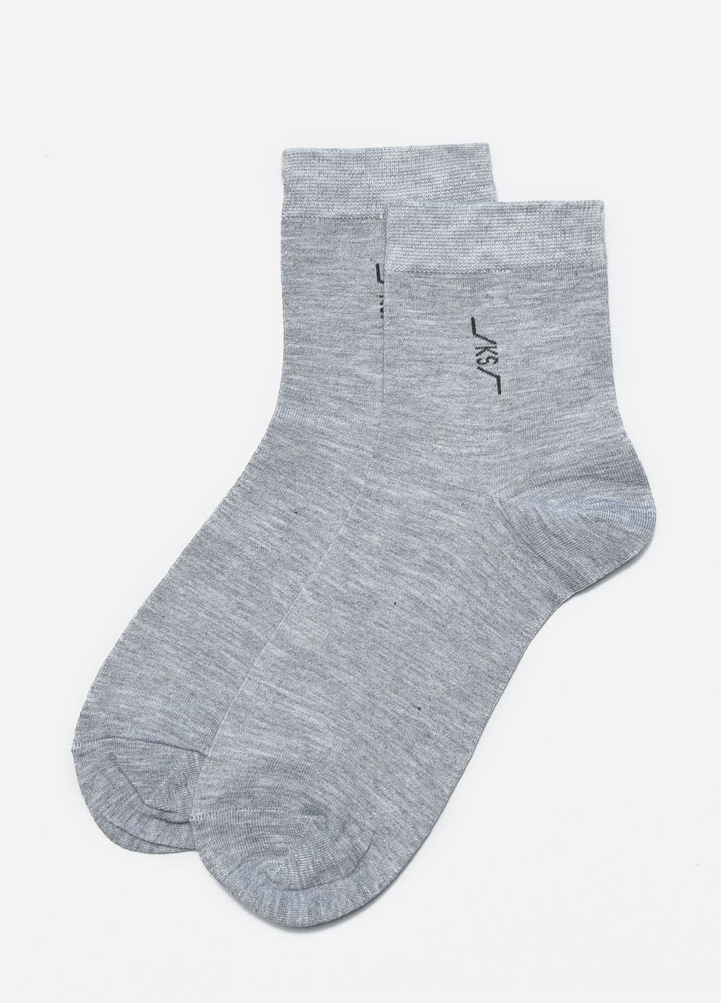 Носки мужские стрейч серого цвета размер 41-47 Let's Shop (267167110)