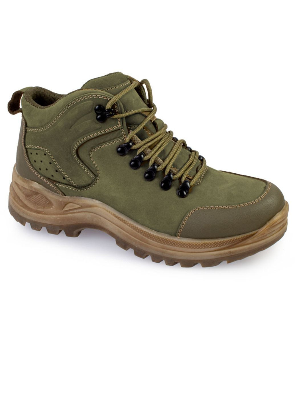 Зеленые осенние ботинки мужские бренда 9500966_(2) One Way