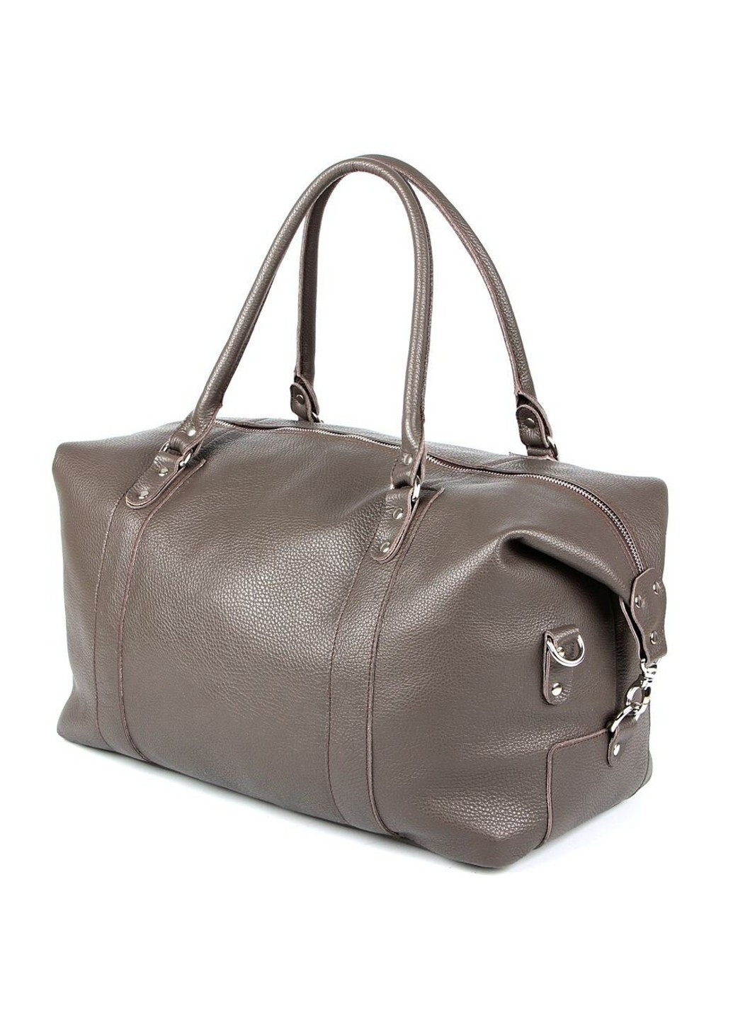 Дорожная кожаная серая сумка 00889 Shvigel (276456867)