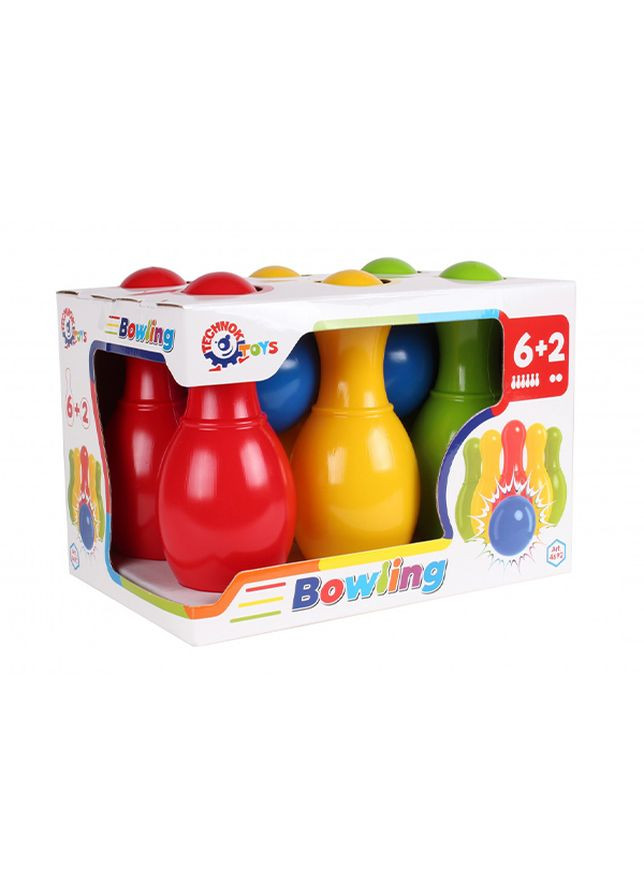 Іграшка - "Набір для гри в боулінг" колір різнокольоровий ЦБ-00111416 ТехноК (277605532)