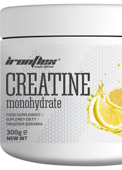 Creatine Monohydrate 300 g /120 servings/ Lemon Ironflex (257285471)